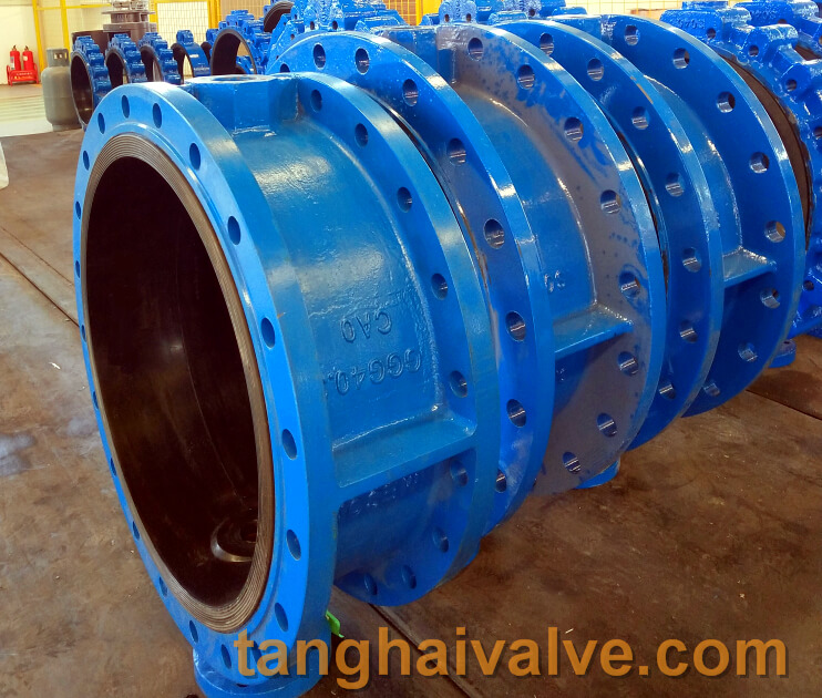 double flange butterfly valve body