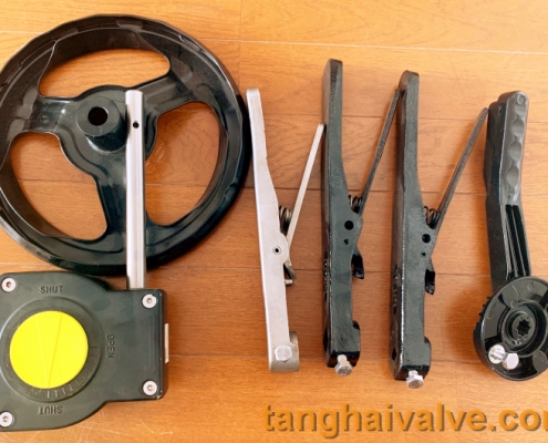 manual actuator- lever, handwheel, worm gear box