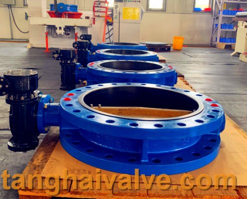 U-type flange butterfly valve, ductile iron, DI, center line,