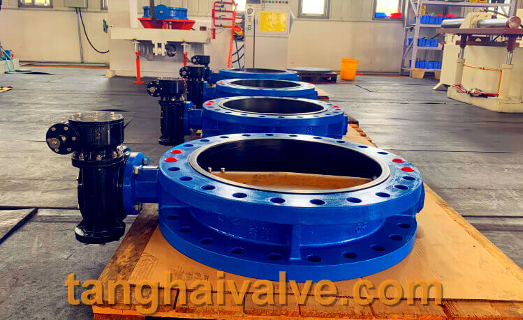 U-type flange butterfly valve, ductile iron, DI, center line,