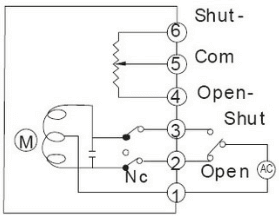 Opening type potentiometer type, switch type with opening type wiring diagram