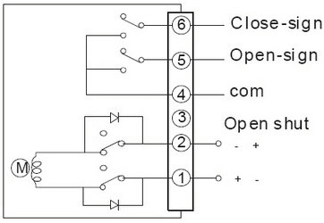 DC24V, exchange of positive and negative switches and passive signal feedback, 24V power supply wiring diagram