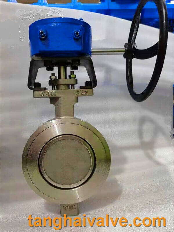 Double eccentric-wafer butterfly valve-D372F-150lbP-stainless steel (1)