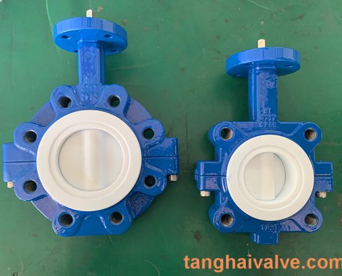 Fluorine lined butterfly valve-PTFE-LUG (3)