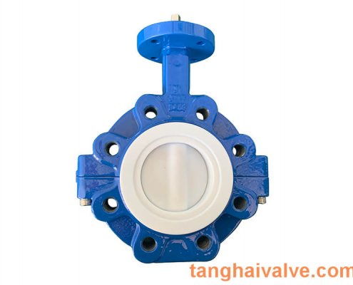 Fluorine lined butterfly valve-PTFE-LUG (4)