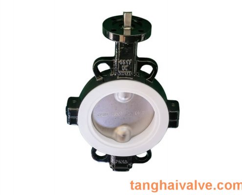 Fluorine lined butterfly valve-PTFE-WAFER (1)