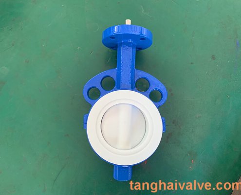 Fluorine lined butterfly valve-PTFE-WAFER (7)