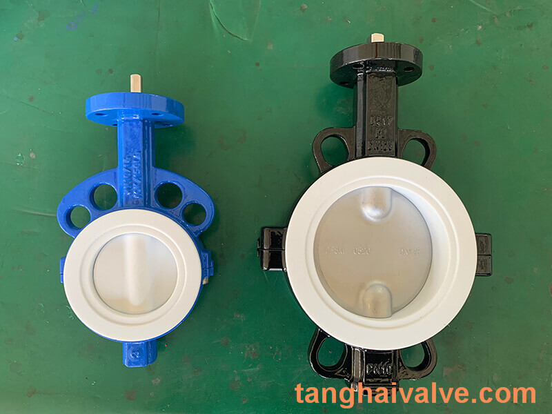 Fluorine lined butterfly valve-PTFE-WAFER (9)