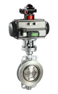 D673H-16C-stainless steel pneumatic triple eccentric butterfly valve