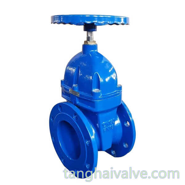 DIN-F4-BB-NRS-soft seated-wedge gate valve-DN100-PN16-copper holding ring-handwheel (3)