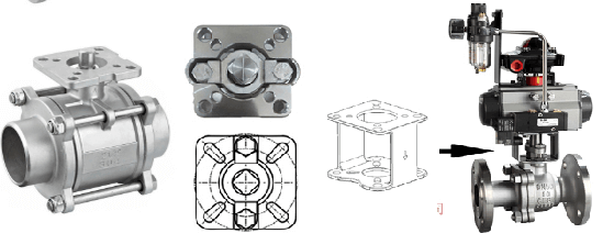 Schematic diagram of high platform ball valve