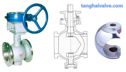 V type ball valve, V-shaped ball core