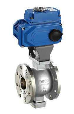 electric V type ball valve