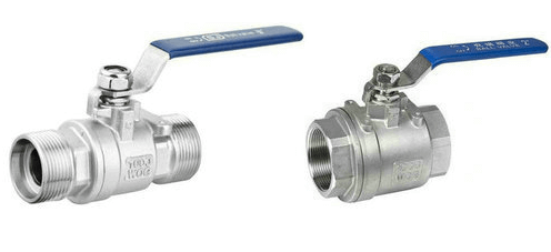 internally threaded valve and externally threaded valve