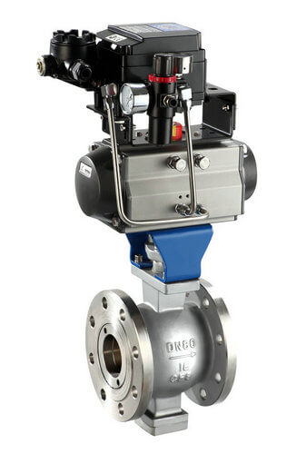 pneumatic V type ball valve