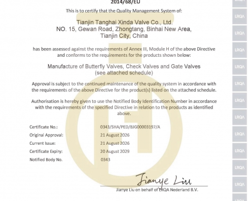 CE--Tanghai Valve 1
